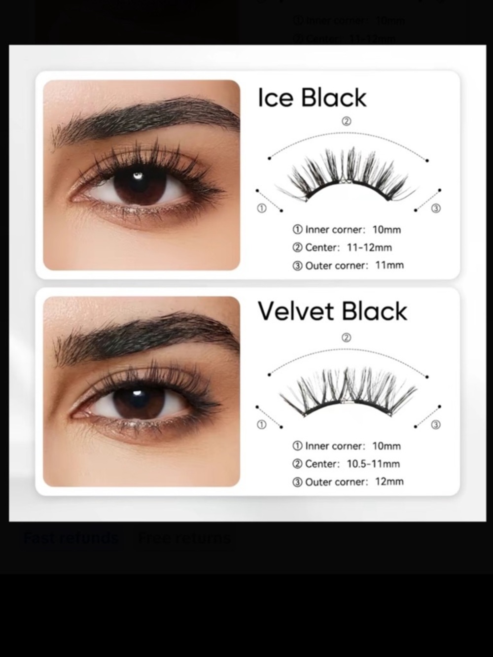 All-In-One Magnetic Lashes Velvet Black Kit - Picture 2 of 2